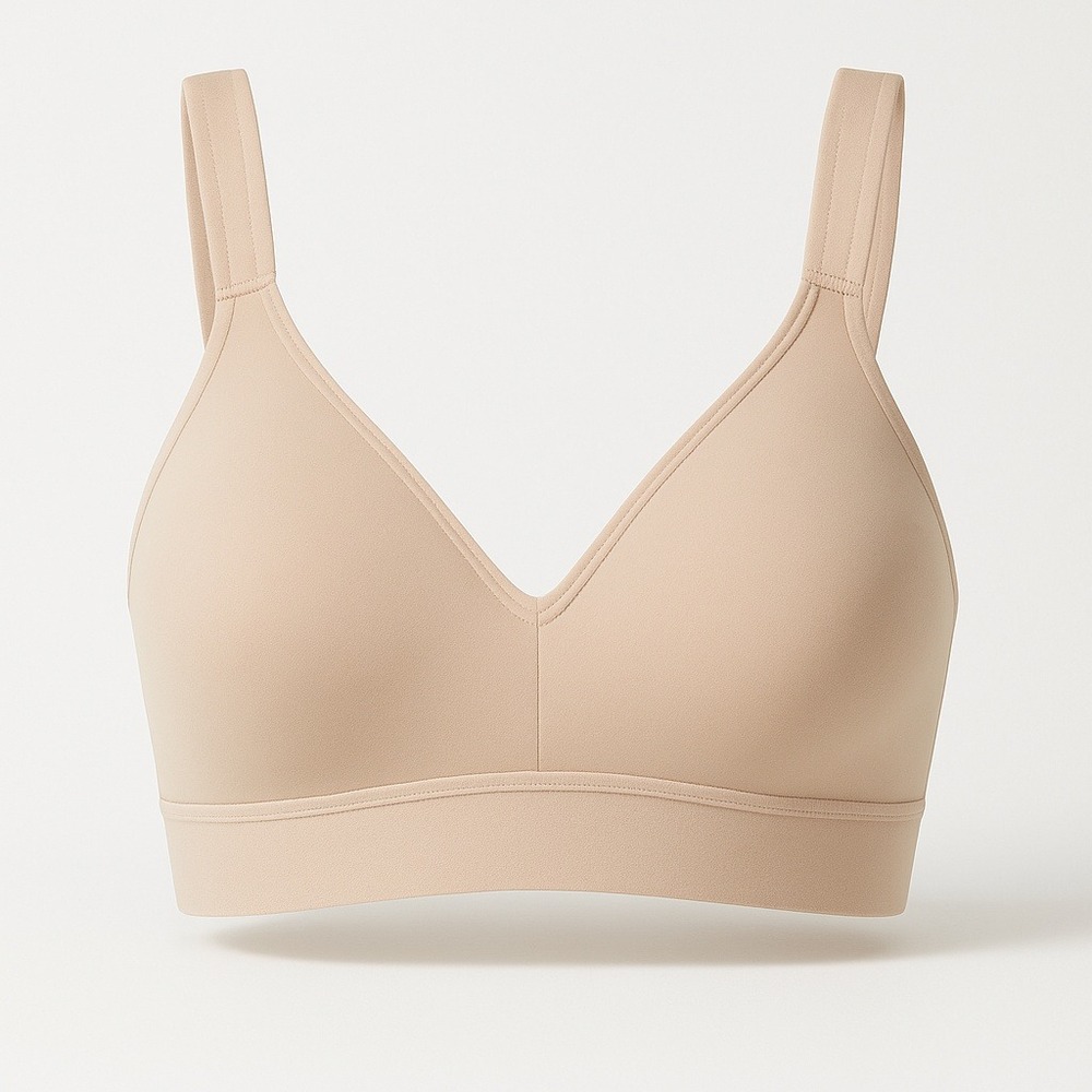 Felina Adaptive Cup Wire Free Bra 2 Pack Size Small Nude‎ Seamless Support